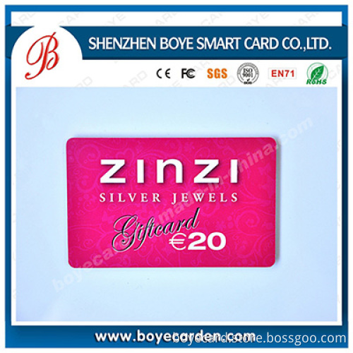 PVC Plastic Membership Card Made in China